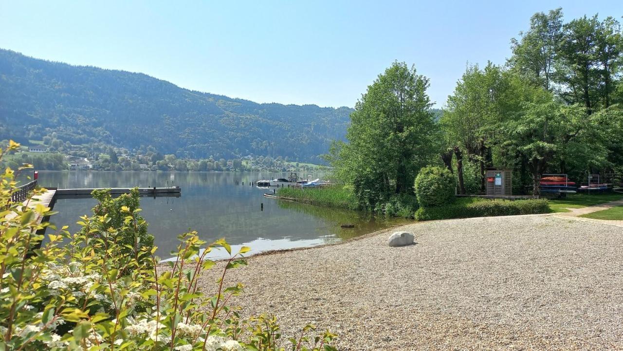 Kaspar Haus Kmb Seeblick Appartement Am Ossiacher See Mit Direktem Seezugang, Hallenbad ボーデンスドルフ エクステリア 写真